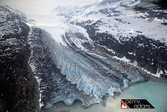 Aerial View of Glacier Bay National Park, Alaska