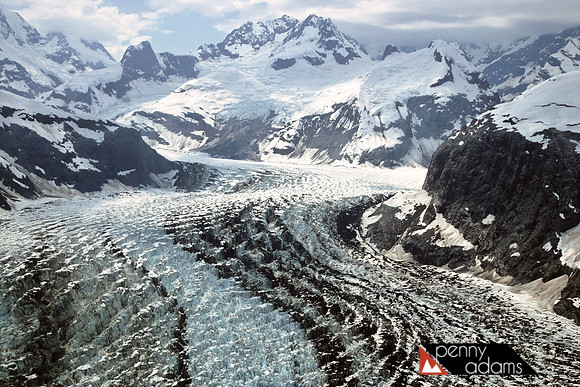 Aerial View of Glacier Bay National Park, Alaska