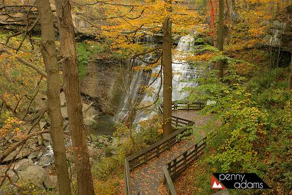 Brandywine Falls in Autumn, Cuyahoga National Park, Ohio
