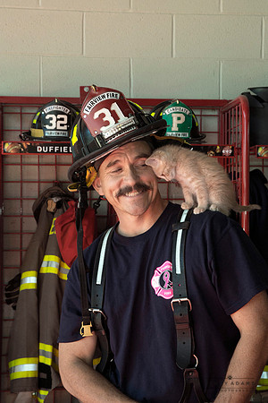 Clay, Fairview Fire Dept., Fairview, TN: Real Men Who Love Cats