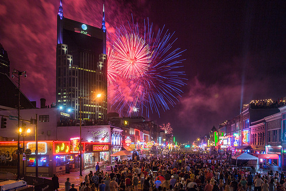 Music City July 4th From Broadway, Nashville, TN 2018