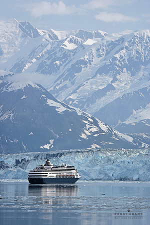 Cruising in Front of the Hubbard Glacier, Alaska