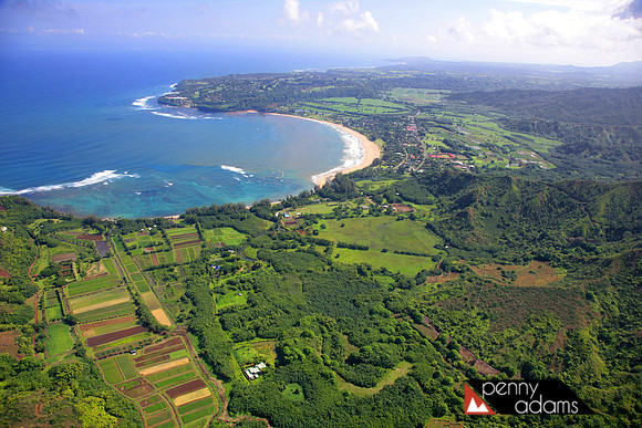Hanalei Bay From Above, Kauai, Hawaii