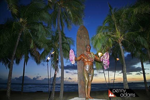 Duke Kahanamoku Statue, Waikiki, Oahu, Hawaii