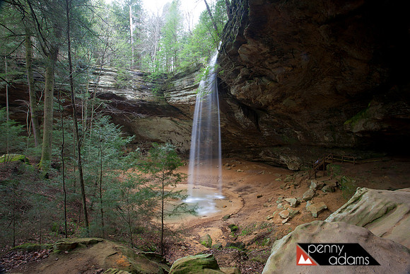 Ash Cave Waterfall in Spring, Hocking Hills State Park, Ohio