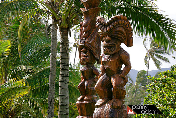 Hawaiian Tikis, Oahu, Hawaii