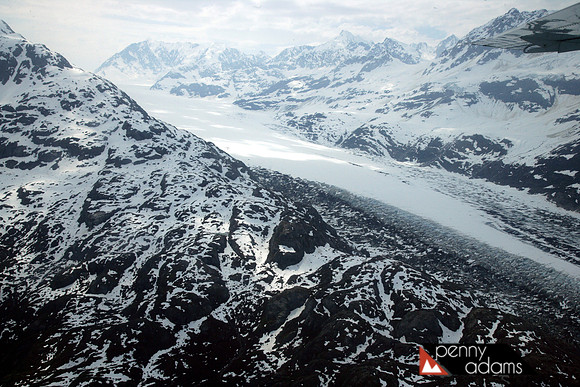 Aerial View of Glacier Bay National Park, Alaska