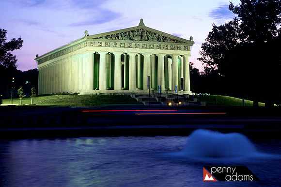 Parthenon at Twilight, Centennial Park, Nashville, Tennessee