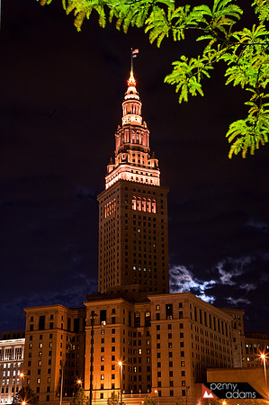 Terminal Tower at Night, Cleveland, Ohio