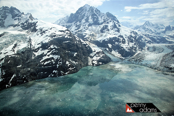 Aerial View of Glacier Bay National Park, Alaska