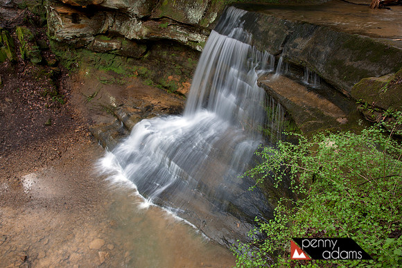 Old Man's Cave Waterfall, Hocking Hills State Park, Ohio
